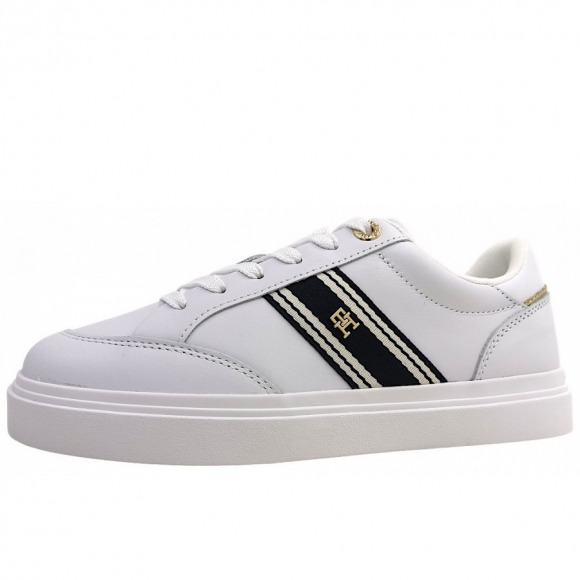 Tommy Hilfiger Cupsole Webbing sportlicher Schnürer in White 100 YBS