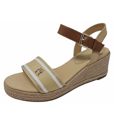 Tommy Hilfiger Webbing Wedge Sandal Keilsandale in harvest wheat Tommy Hilfiger Webbing Wedge Sandal Keilsandale in harvest wheat