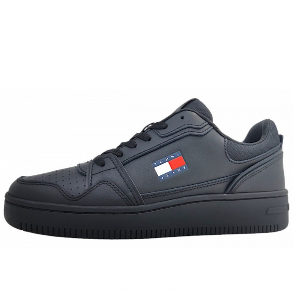 Tommy Hilfiger TJM Retro Basket sportlicher Schnürer in black BDS