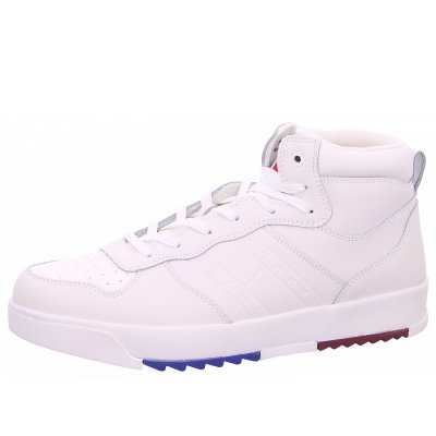 Tommy Hilfiger Basket Midcut Sneaker high in YBR ecru