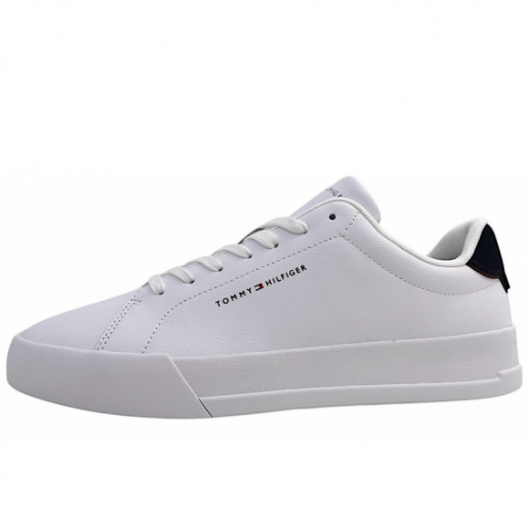 Tommy Hilfiger TH Court LTH Detail sportlicher Schnürer in white/desert sky 0LD