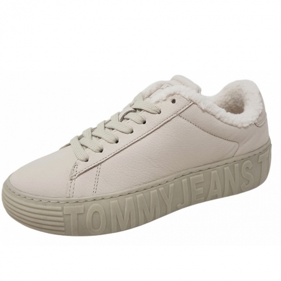 Tommy Hilfiger New Cupsole Leat WL Sneaker in stone (beige) Tommy Hilfiger New Cupsole Leat WL Sneaker in stone (beige)