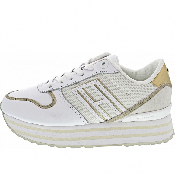 Tommy Hilfiger Mesh Flatform Sneaker Sneaker in light gold