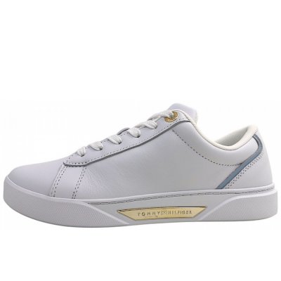 Tommy Hilfiger Chic Court sportlicher Schnürer in white YBS Tommy Hilfiger Chic Court sportlicher Schnürer in white YBS