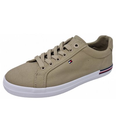 Tommy Hilfiger Essential Stripes Leinenschuh in sand