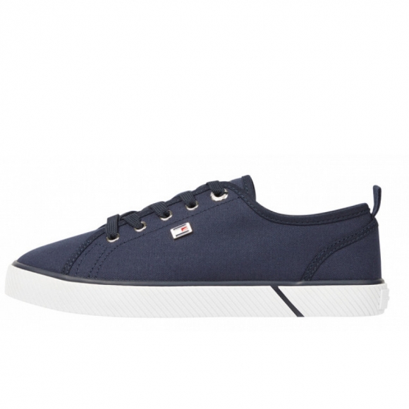 Tommy Hilfiger Vulc Canvas Leinenschuh in space blue