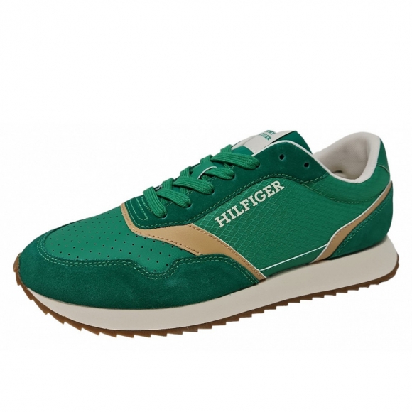 Tommy Hilfiger Runner EVO Colorama Mix Sneaker in olympic green