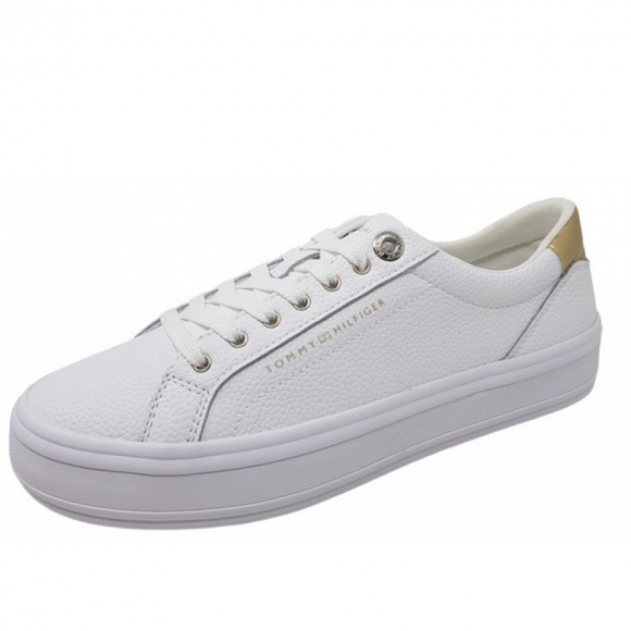 Tommy Hilfiger Sneaker in weiss gold