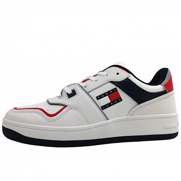 Tommy Hilfiger Basket Cupsole Sneaker low in white blue