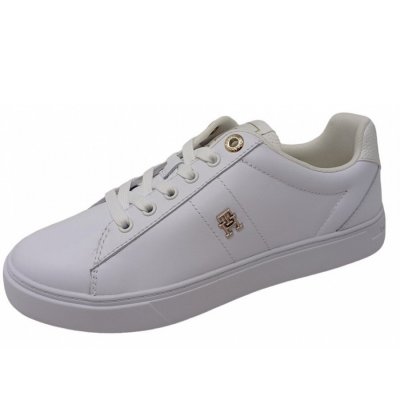 Tommy Hilfiger Essential Elerated Court Sneaker in white Tommy Hilfiger Essential Elerated Court Sneaker in white