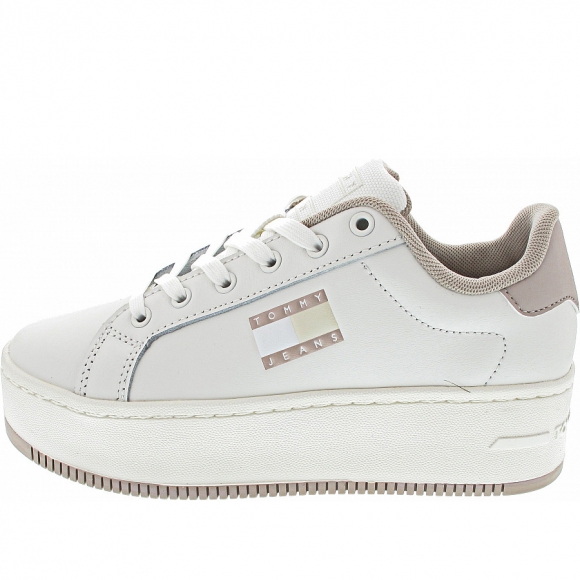 Tommy Jeans Flatform Ess Sneaker low in drifty dunes
