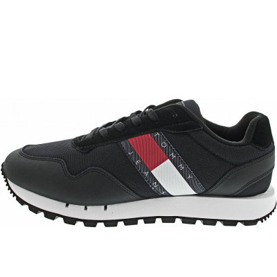 Tommy Jeans Retro Leather TJM Runner Sneaker low in black Tommy Jeans Retro Leather TJM Runner Sneaker low in black