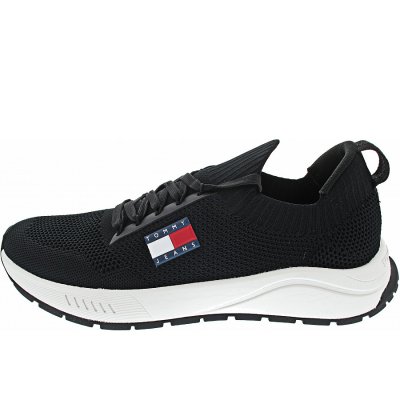 Tommy Jeans TJM Runner Knitted Sneaker low in black Tommy Jeans TJM Runner Knitted Sneaker low in black