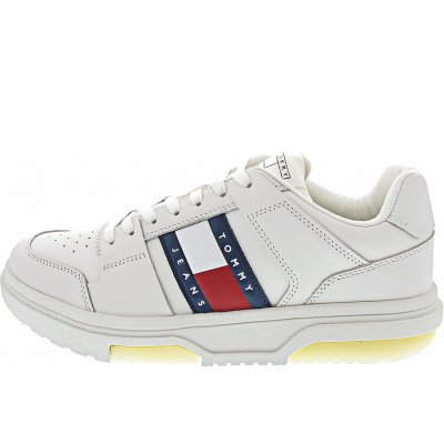 Tommy Jeans Brooklyn Leather Ess Sneaker low in ecru Tommy Jeans Brooklyn Leather Ess Sneaker low in ecru