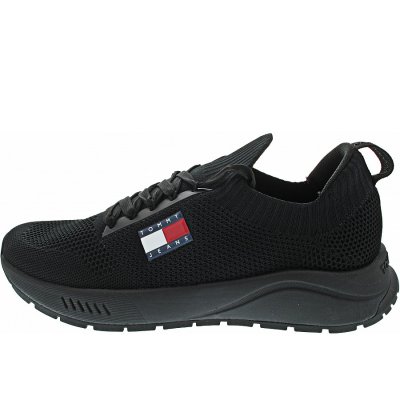 Tommy Jeans Runner Knitted Sneaker low in black Tommy Jeans Runner Knitted Sneaker low in black