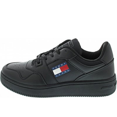 Tommy Jeans Retro Basket Ess Sneaker low in triple blk Tommy Jeans Retro Basket Ess Sneaker low in triple blk