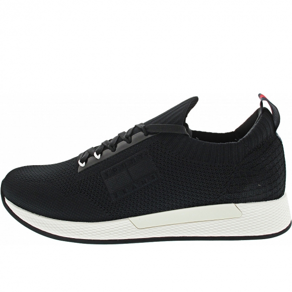 Tommy Jeans Elevated Runner Knitted Slipper in black