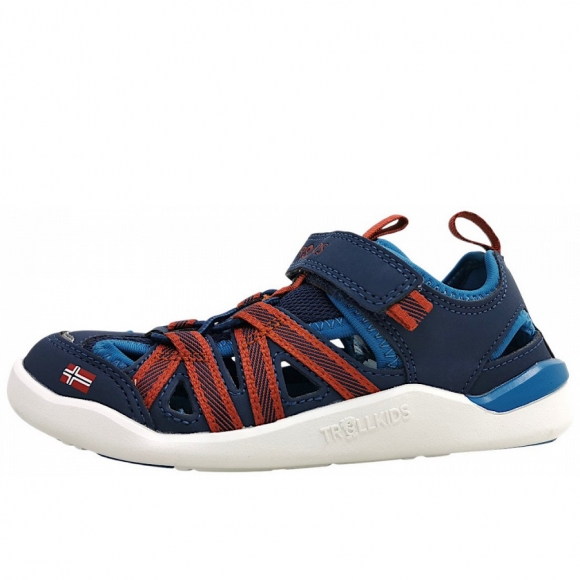 Trollkids Softfjord Barefoot Sandale in mystic blue