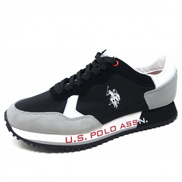 US Polo Sneaker in 01 BLK LGR