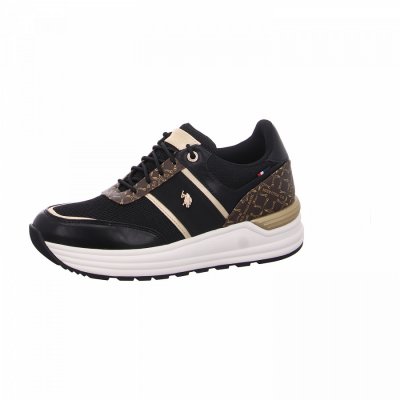 US Polo Sneaker in blk brw US Polo Sneaker in blk brw