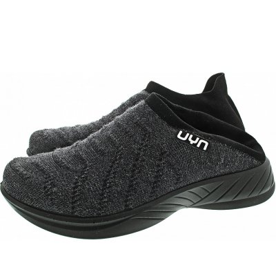 UYN Sabot Wool Slipper in anthracite-melange-black UYN Sabot Wool Slipper in anthracite-melange-black
