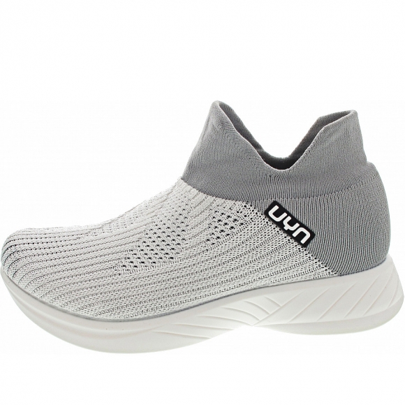 UYN Lady Free Slow Metal Shoe Slipper in white-grey