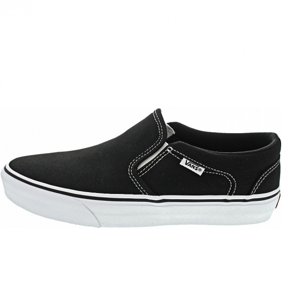 Vans MN Asher (Canvas) Slipper in black-white Vans MN Asher (Canvas) Slipper in black-white