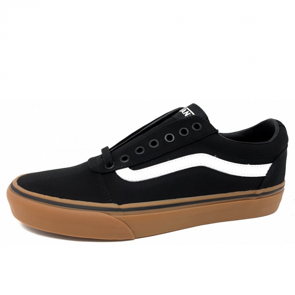 Vans Ward Sneaker in black/ gum