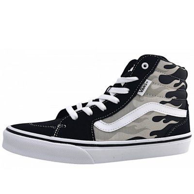 Vans Filmore Hi Sneaker high in flames grey/white Vans Filmore Hi Sneaker high in flames grey/white