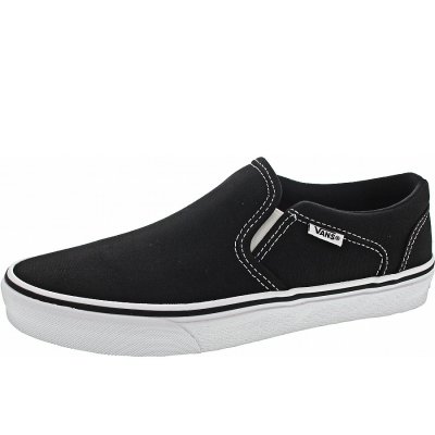 Vans MN Asher Slipper in Canvas blk-wht Vans MN Asher Slipper in Canvas blk-wht