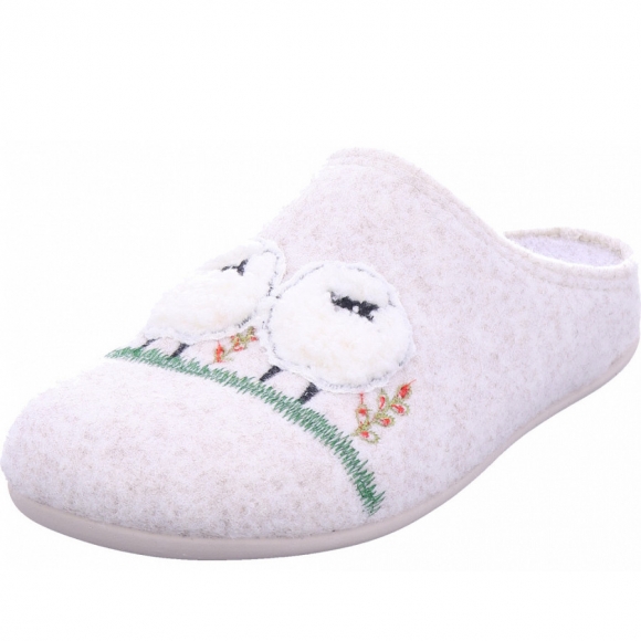 Varomed fina pantoffel Hausschuh in beige