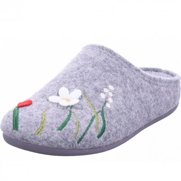 Varomed dalia pantoffel Hausschuh in grau