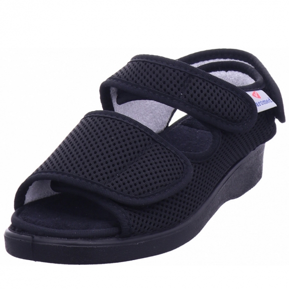 Varomed genf klettsandale schwarz Sandalette in schwarz