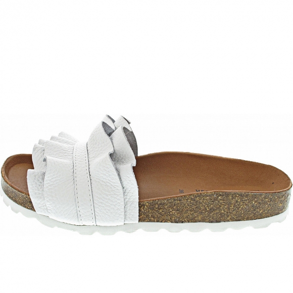 Verbenas Rocio Nucleo Volante Pantolette in blanco