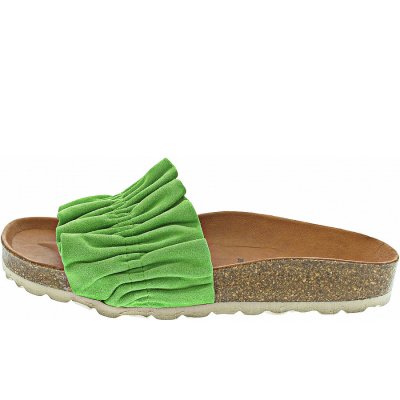 Verbenas Risha Velour Pantolette in jungle Verbenas Risha Velour Pantolette in jungle