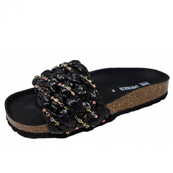 Verbenas RICA Pantolette in negro