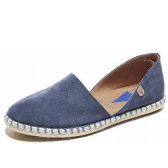 Verbenas carmen serraje Slipper in blau