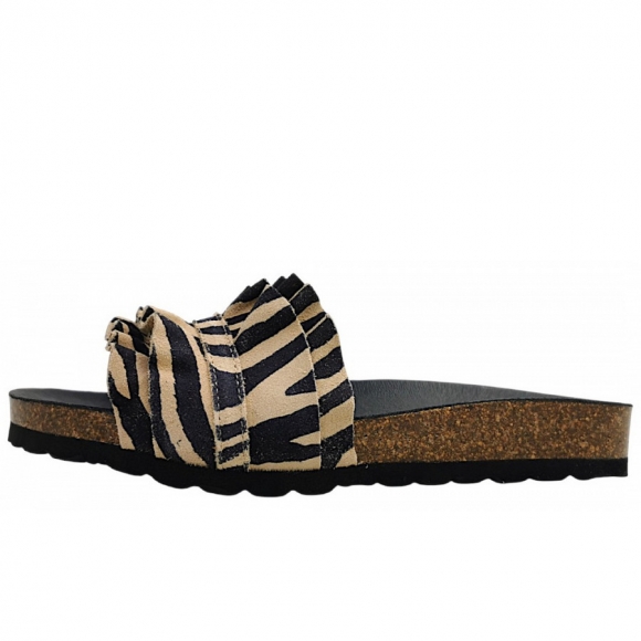 Verbenas Rocio Pantolette in zebra camel