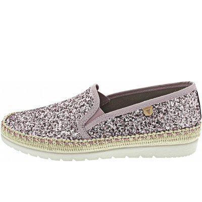 Verbenas Nuria Glitter Slipper in rose
