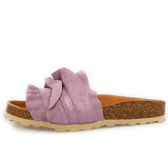 Verbenas Rocio Serraje Volante Pantolette in Lila