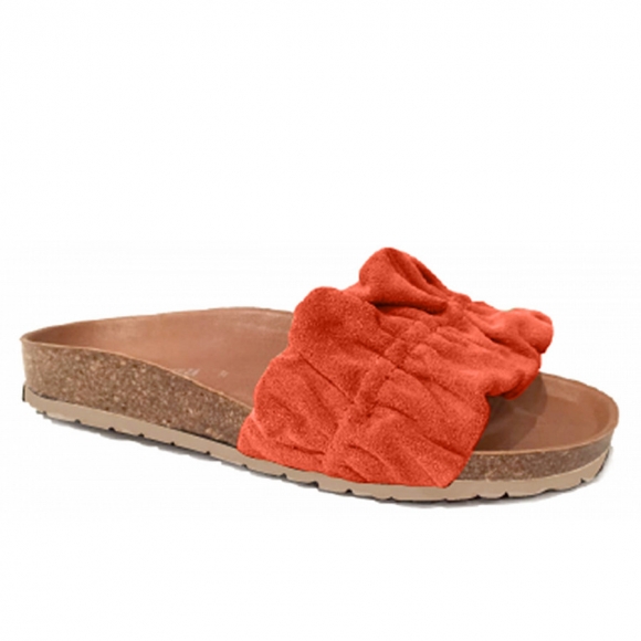 Verbenas flache Pantolette in rot