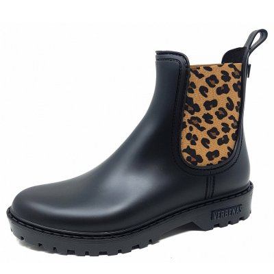 Verbenas Gaudi Igor Gummistiefel in negro leo