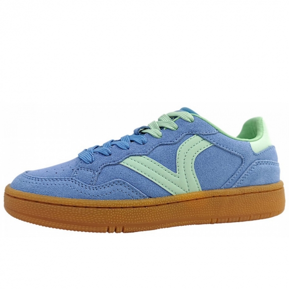 Victoria sportlicher Schnürer in celeste blau