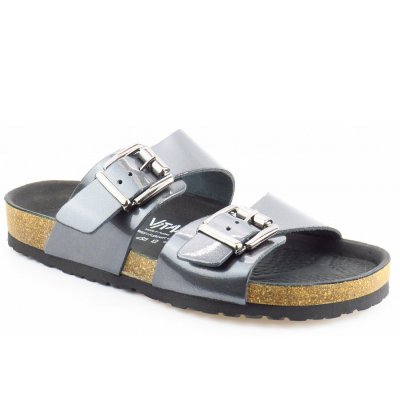 Vital Vital Metallic anthrazit Pantolette in anthrazit Vital Vital Metallic anthrazit Pantolette in anthrazit