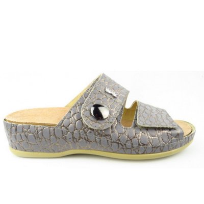 Vital Vitalette M Reptil steel Pantolette in Reptil steel Vital Vitalette M Reptil steel Pantolette in Reptil steel