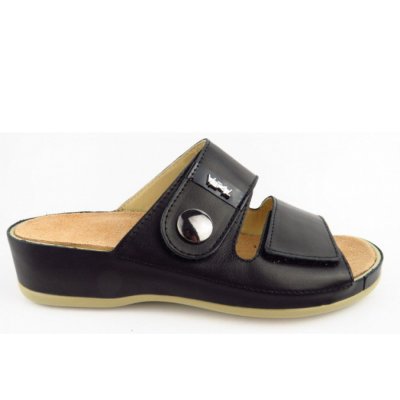 Vital Vitalette Nappa Lack Pantolette in schwarz Vital Vitalette Nappa Lack Pantolette in schwarz