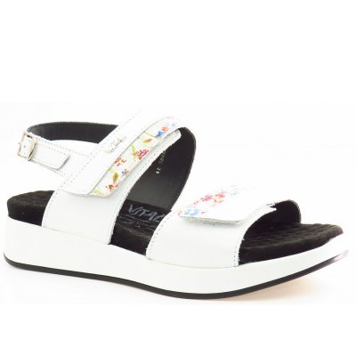 Vital Ella Nappa Flower Sandale in weiss flower Vital Ella Nappa Flower Sandale in weiss flower