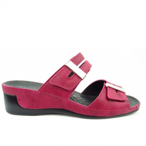 Vital Tina Nappa magenta Pantolette in magenta