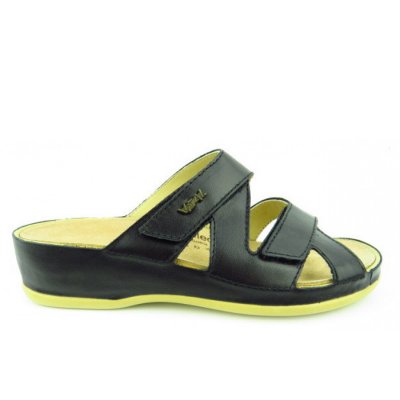 Vital Vitalette M Nappa Pantolette in schwarz
