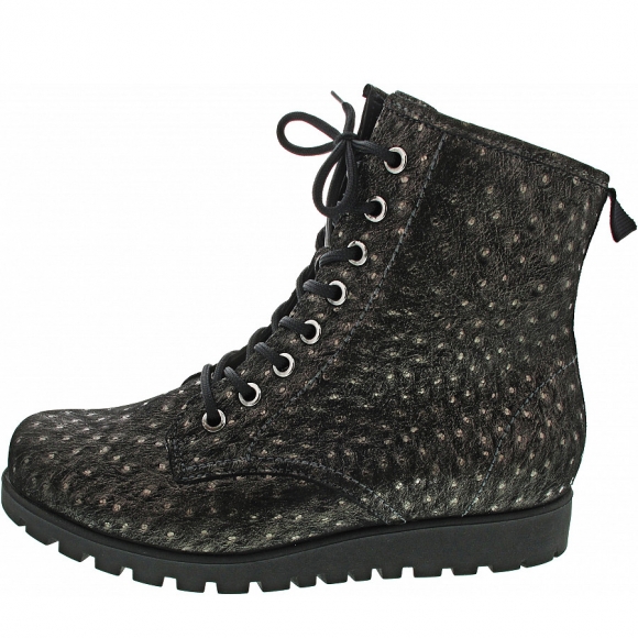 Waldläufer Hegli Schnürstiefelette in carbon